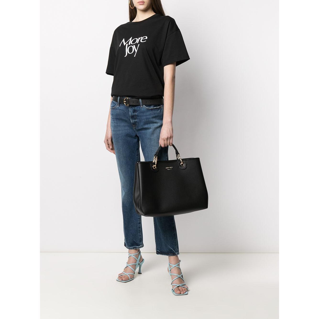 Emporio Armani printed logo tote bag Shopper Emporio Armani Light Gray