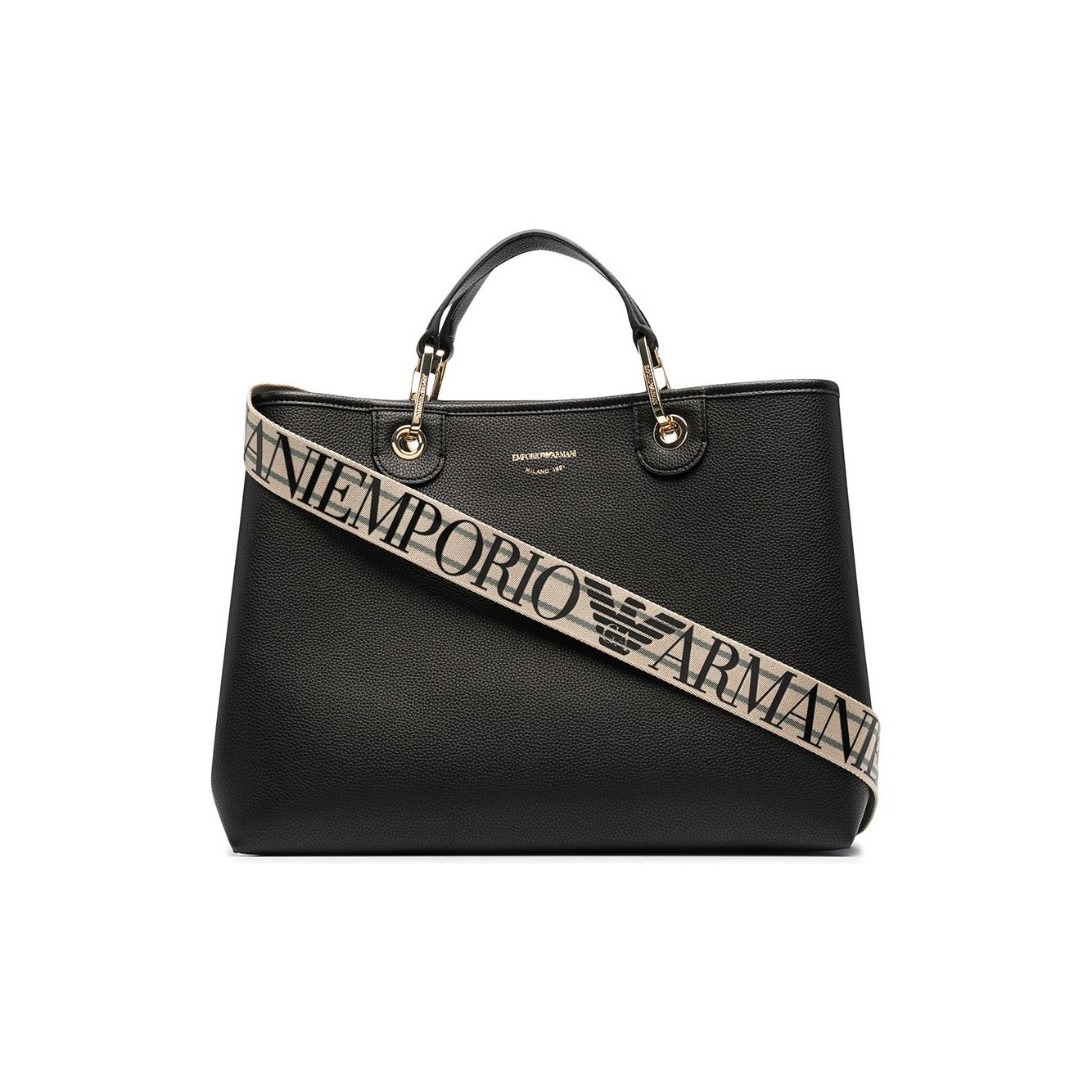 Emporio Armani printed logo tote bag Shopper Emporio Armani Dark Slate Gray