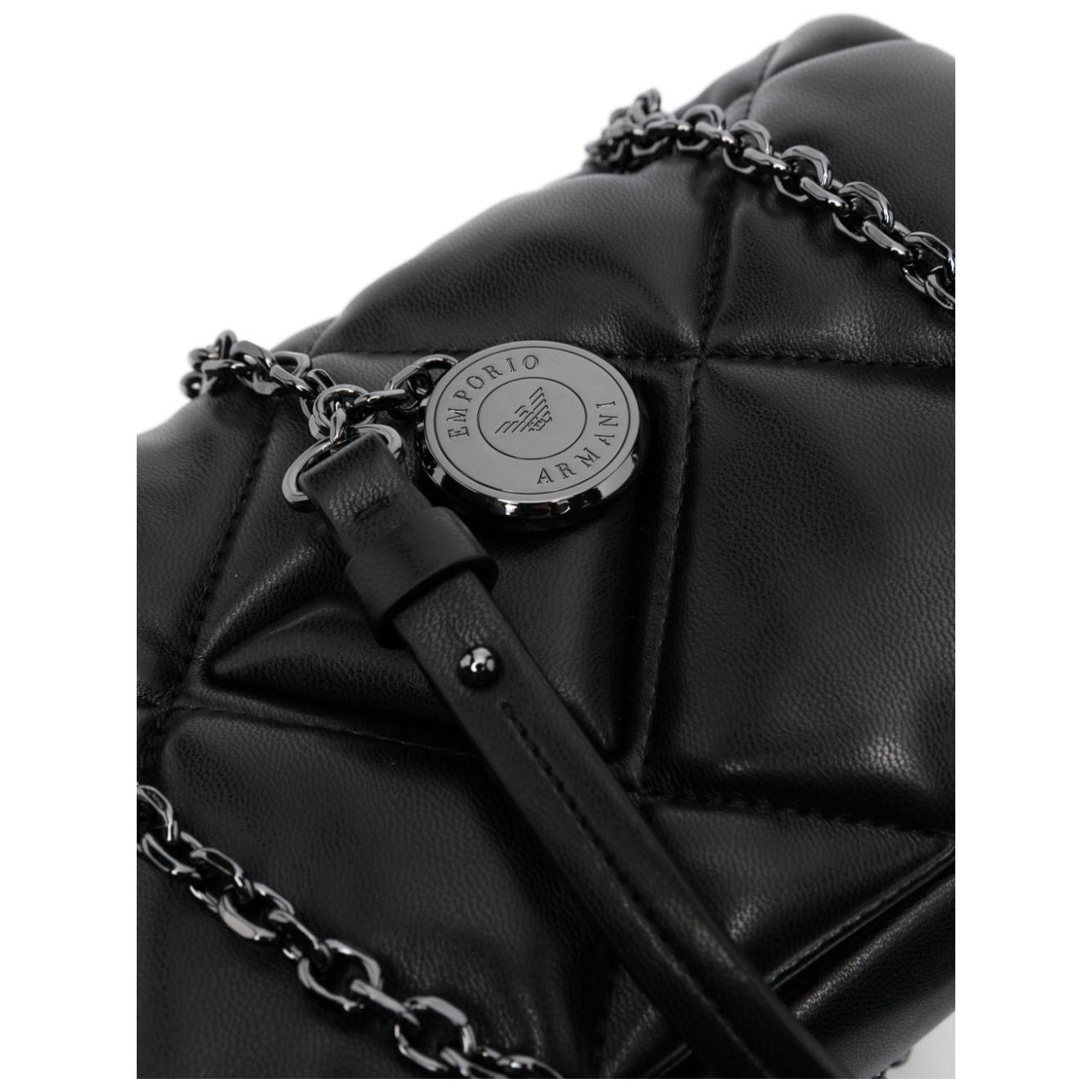 Emporio Armani Quilted shoulder bag Clutches Emporio Armani Black