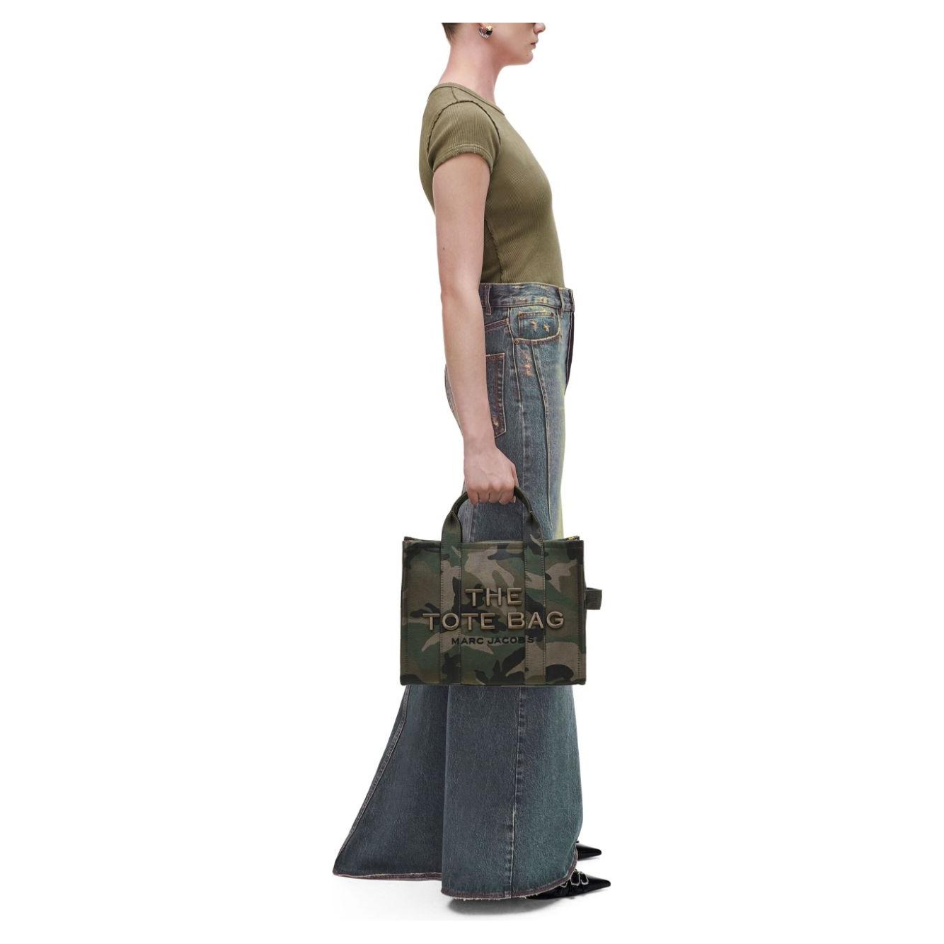 Marc Jacobs The Medium Camo Jacquard Tote bag Shopper Marc Jacobs Dark Slate Gray