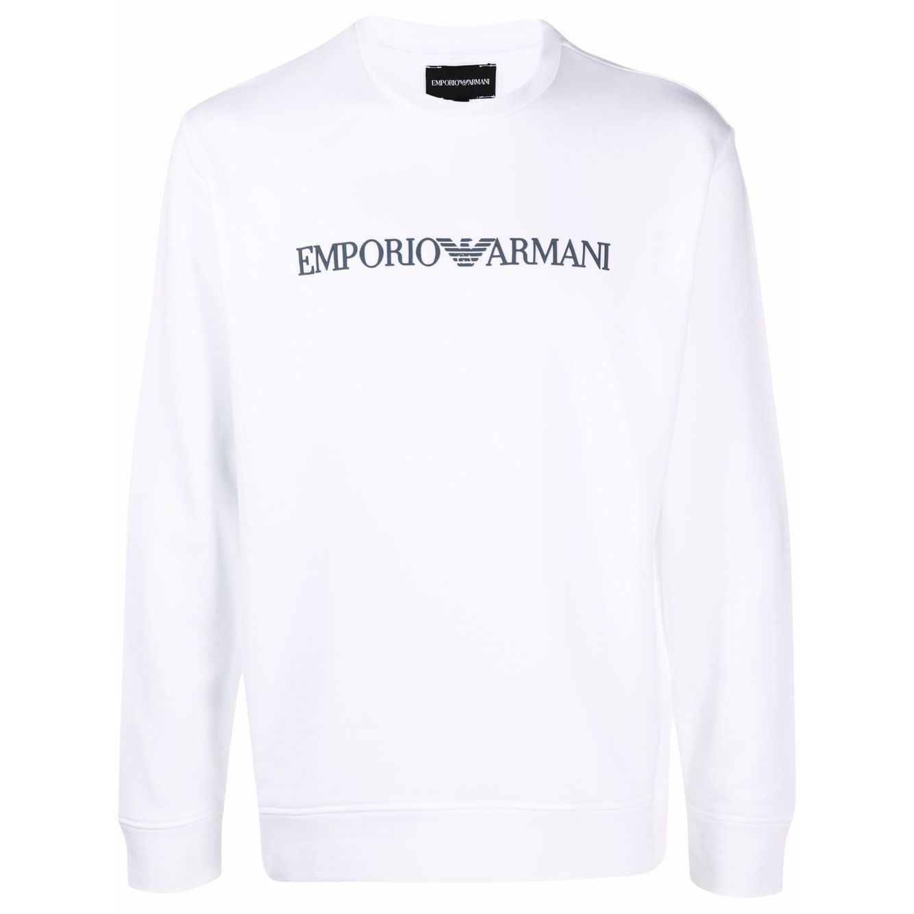 Emporio Armani Modal blend sweatshirt with logo print Topwear