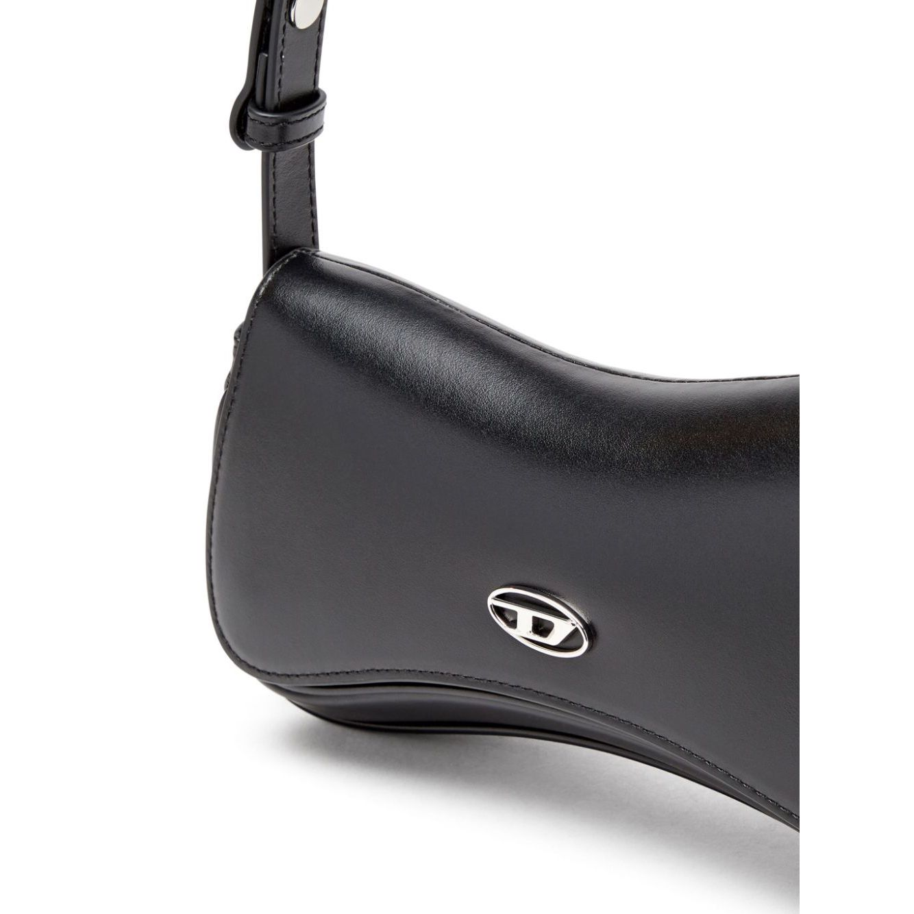 Diesel Play-Semi gloss leather shoulder bag