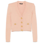 Balmain cropped Knit cardigan DF1KL007KB070LB-P25