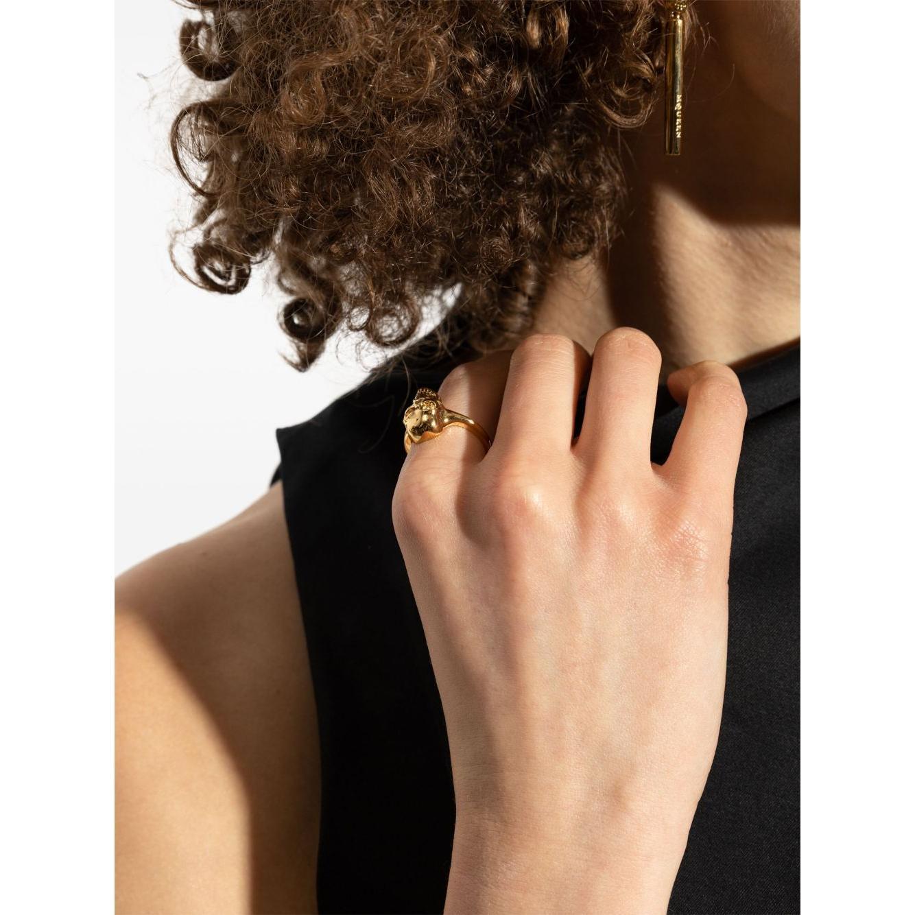 Alexander McQueen Skull ring 813103J161G0935-P25