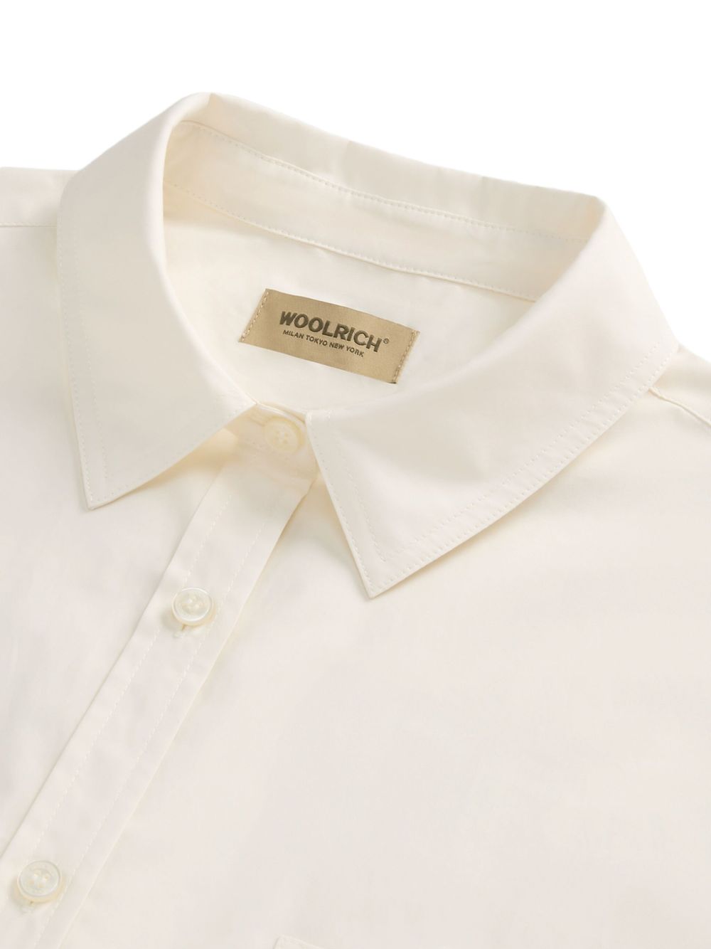 Woolrich Pure cotton poplin shirt Shirts Woolrich Antique White