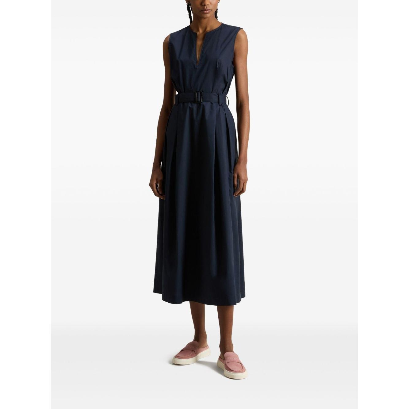 Woolrich Sleeveless dress in pure cotton poplin Dresses Woolrich Black
