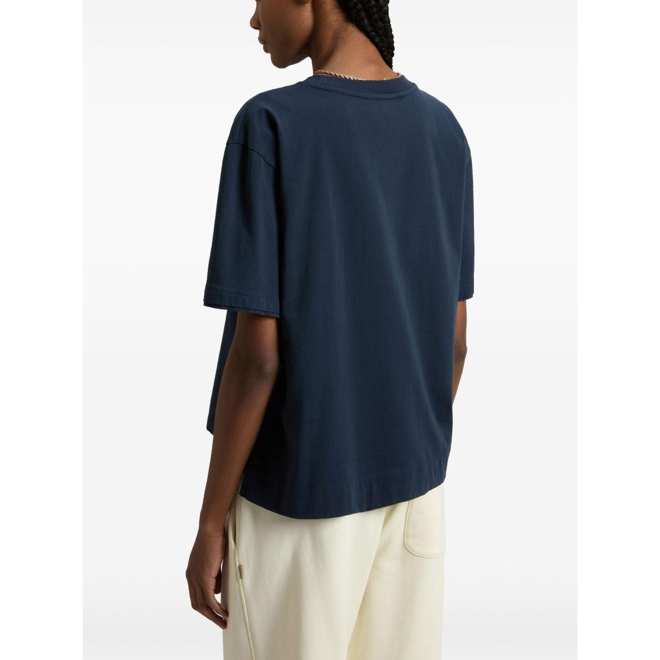 Woolrich Pure Pima Cotton T-Shirt with Logo Topwear Woolrich White Smoke
