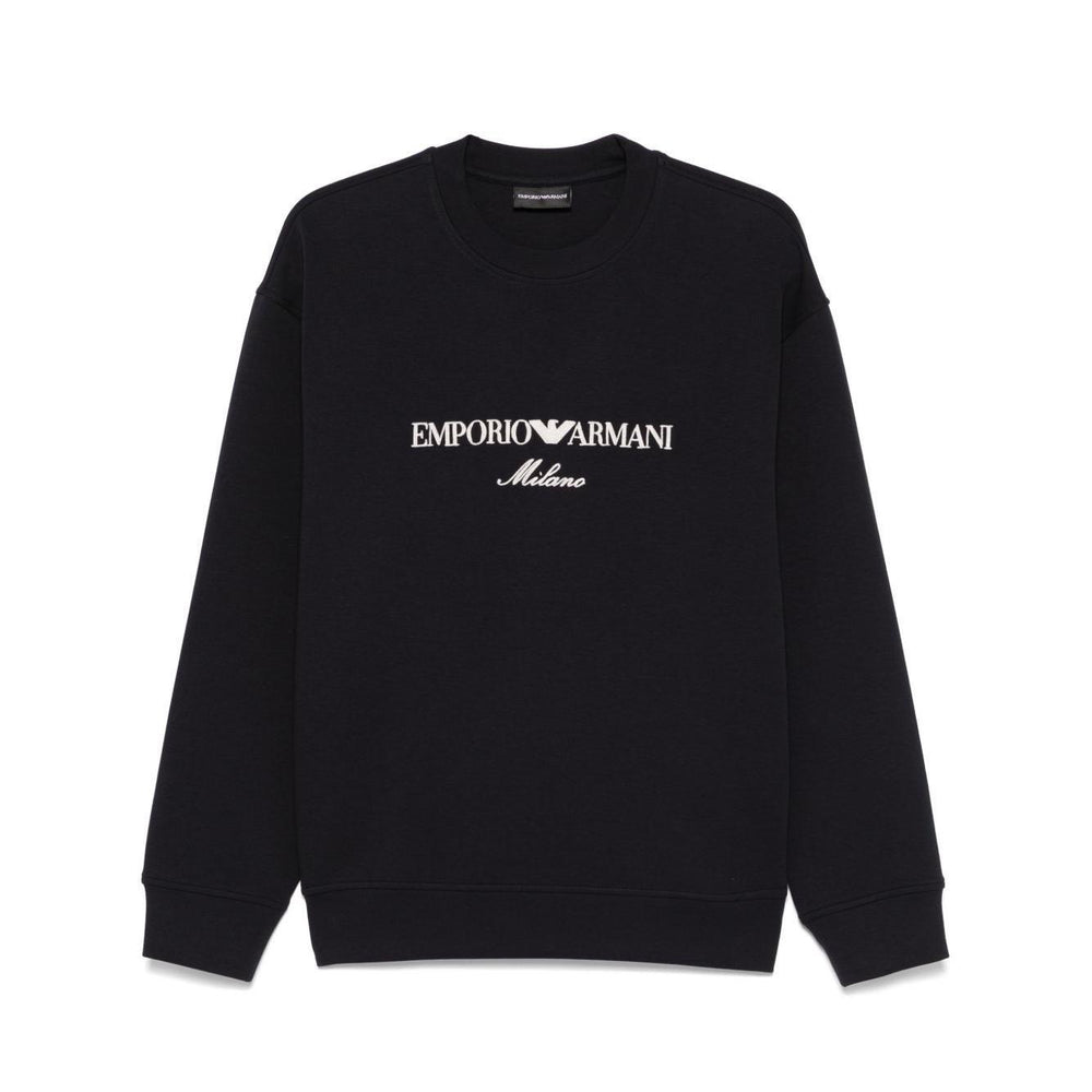 Emporio Armani ASV Double-jersey sweatshirt with logo embroidery EM001052AF10013MB222-P25