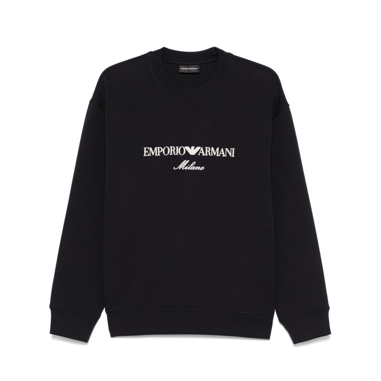 Emporio Armani ASV Double-jersey sweatshirt with logo embroidery EM001052AF10013MB222-P25