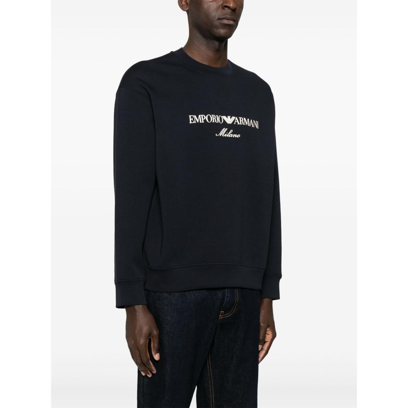 Emporio Armani ASV Double-jersey sweatshirt with logo embroidery EM001052AF10013MB222-P25