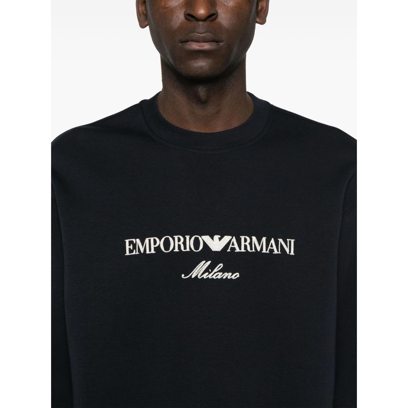 Emporio Armani ASV Double-jersey sweatshirt with logo embroidery EM001052AF10013MB222-P25