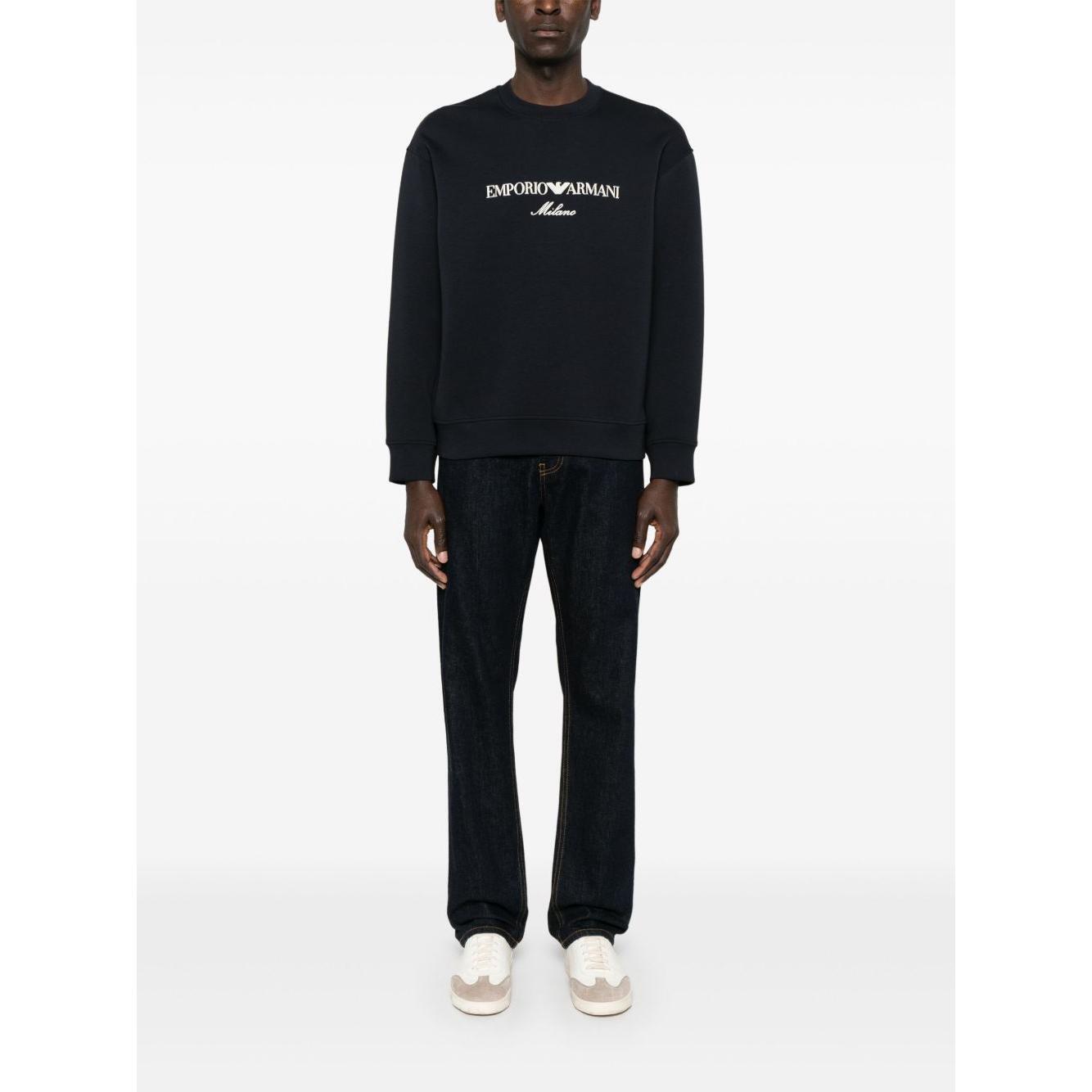 Emporio Armani ASV Double-jersey sweatshirt with logo embroidery EM001052AF10013MB222-P25