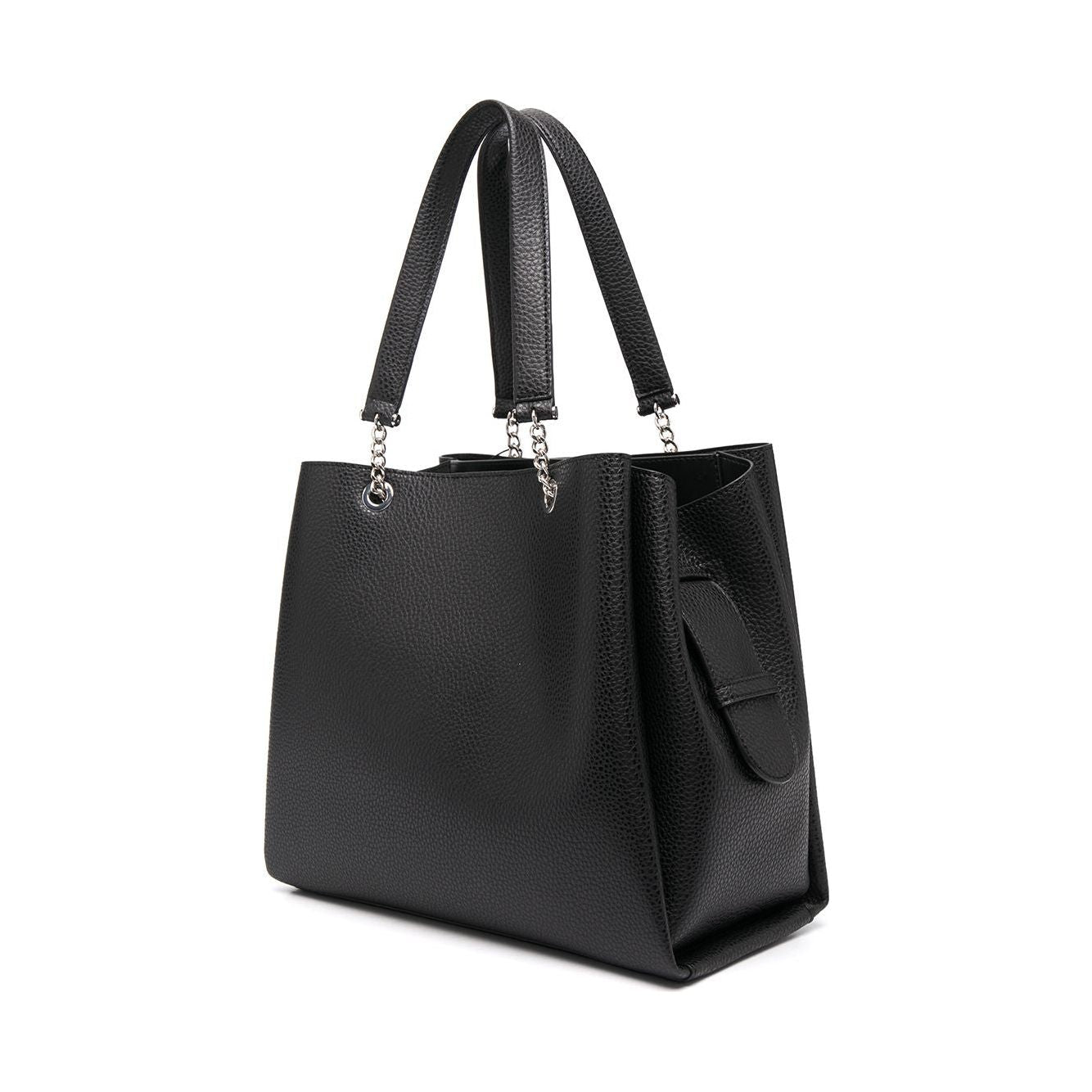 Emporio Armani pebbled-effect logo-plaque tote bag Shopper Emporio Armani Dark Slate Gray