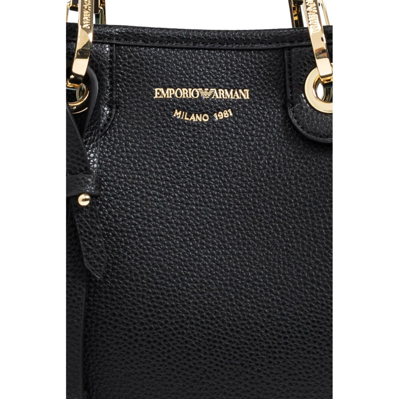 Emporio Armani Deer-print MyEA vertical shopper bag Shopper Emporio Armani Dark Slate Gray