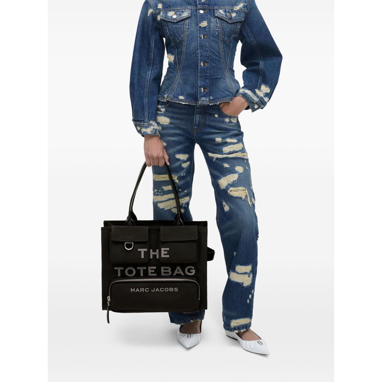 Marc Jacobs The Large Cargo Tote Bag Shopper Marc Jacobs White Smoke