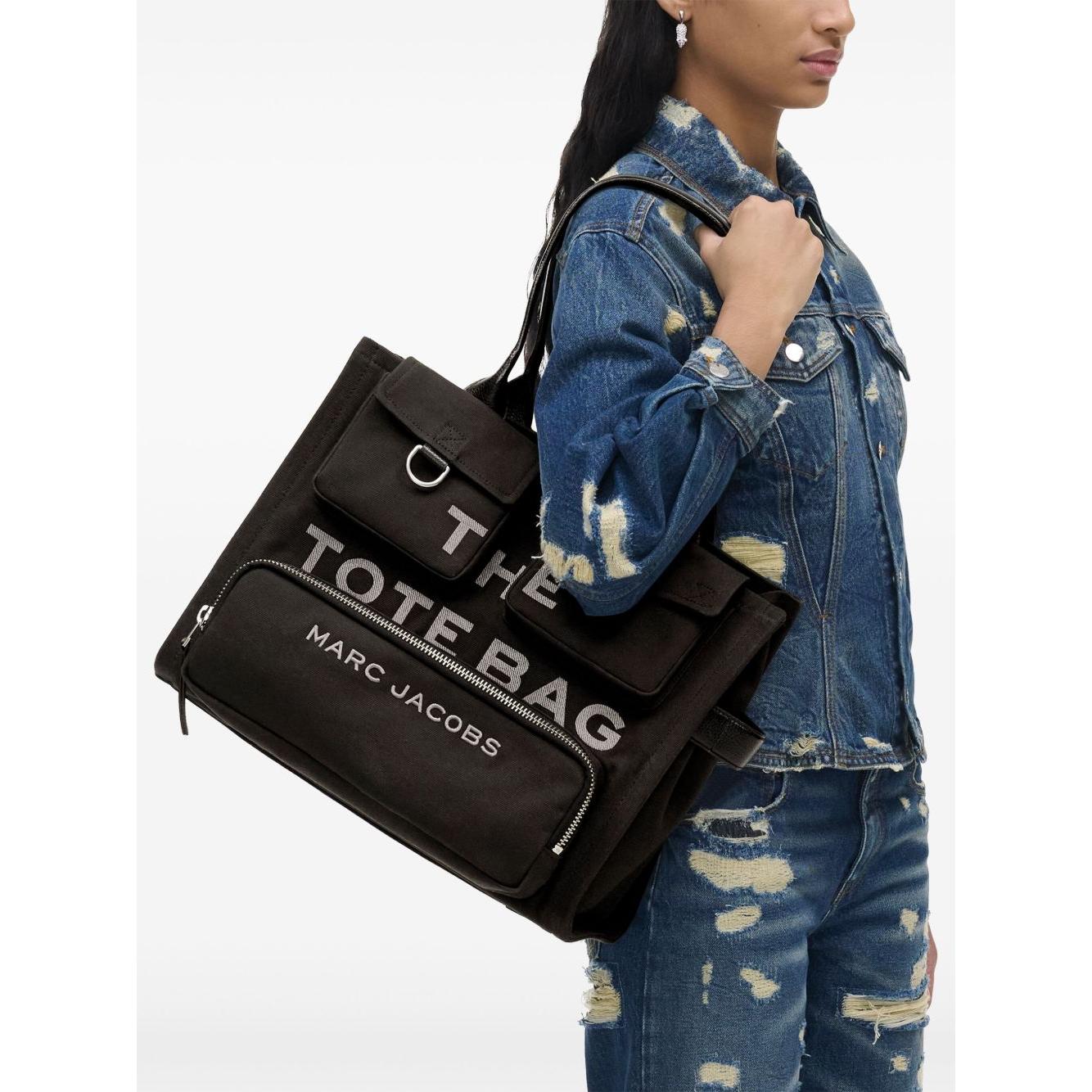 Marc Jacobs The Large Cargo Tote Bag Shopper Marc Jacobs White Smoke