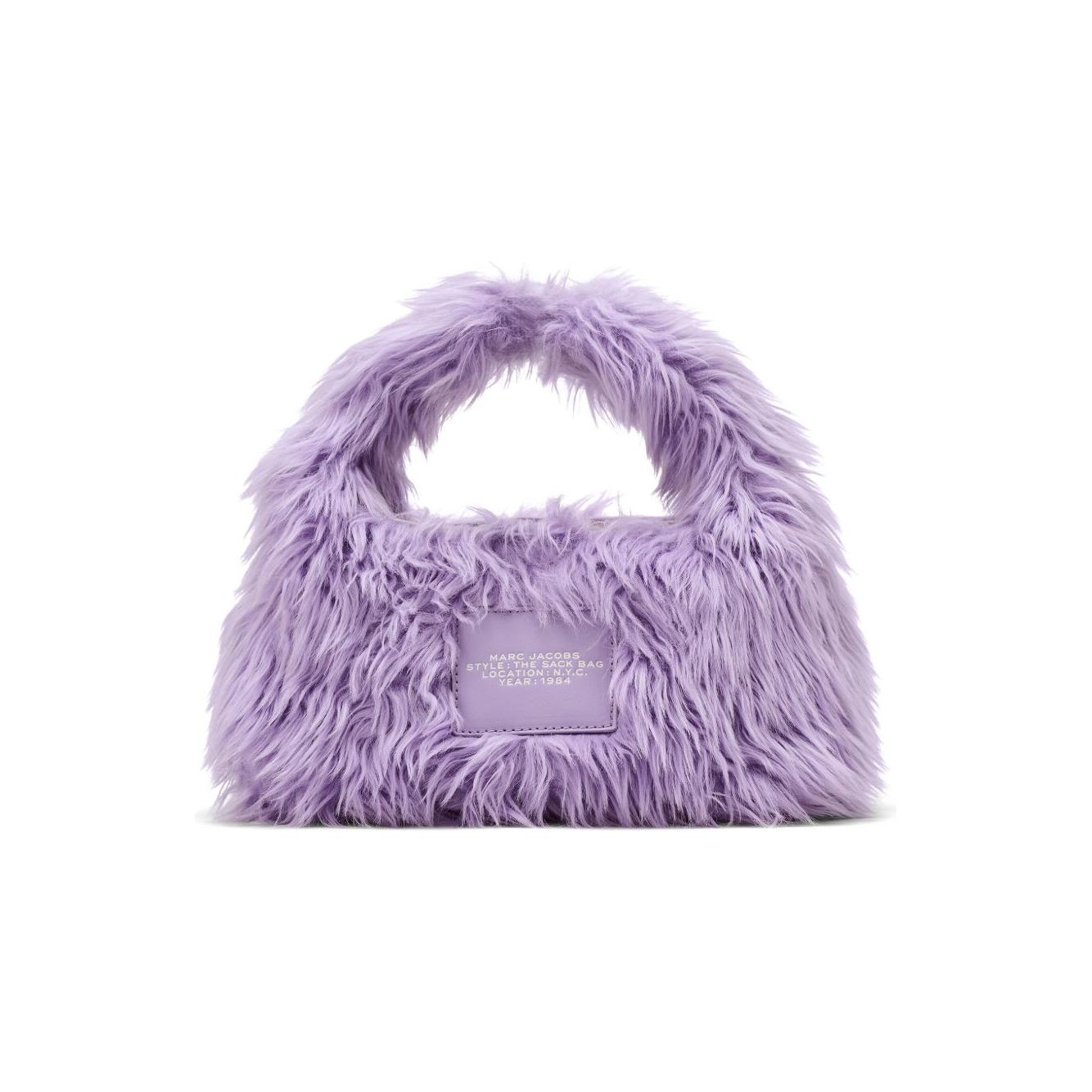 Marc Jacobs The Mini Faux Fur Sack Tote Bag Handbag Marc Jacobs Dark Gray