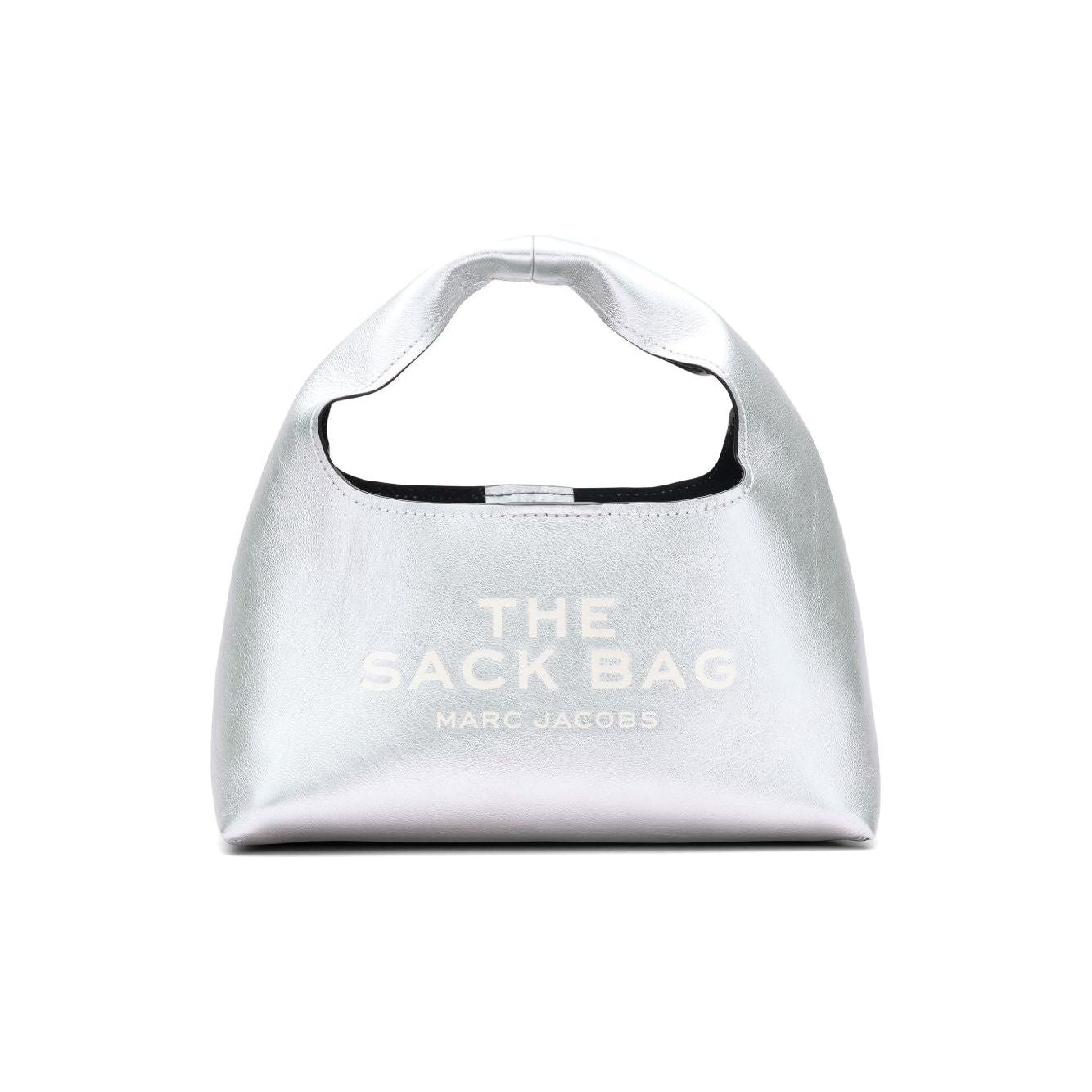 Marc Jacobs The Mini Metallic Sack Bag Handbag Marc Jacobs Light Gray