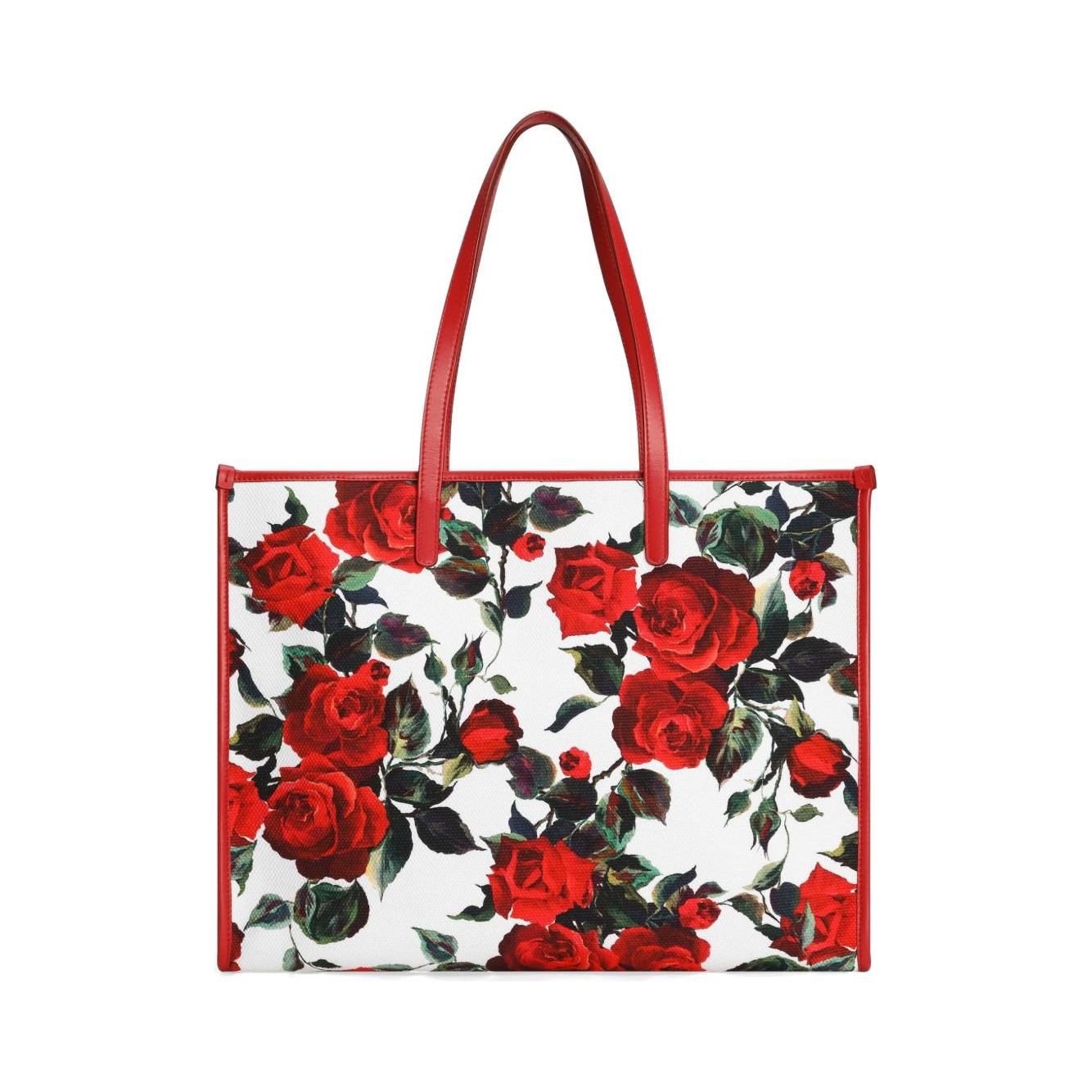 Dolce & Gabbana Large Printed Tote Bag Shopper Dolce & Gabbana Dark Slate Gray
