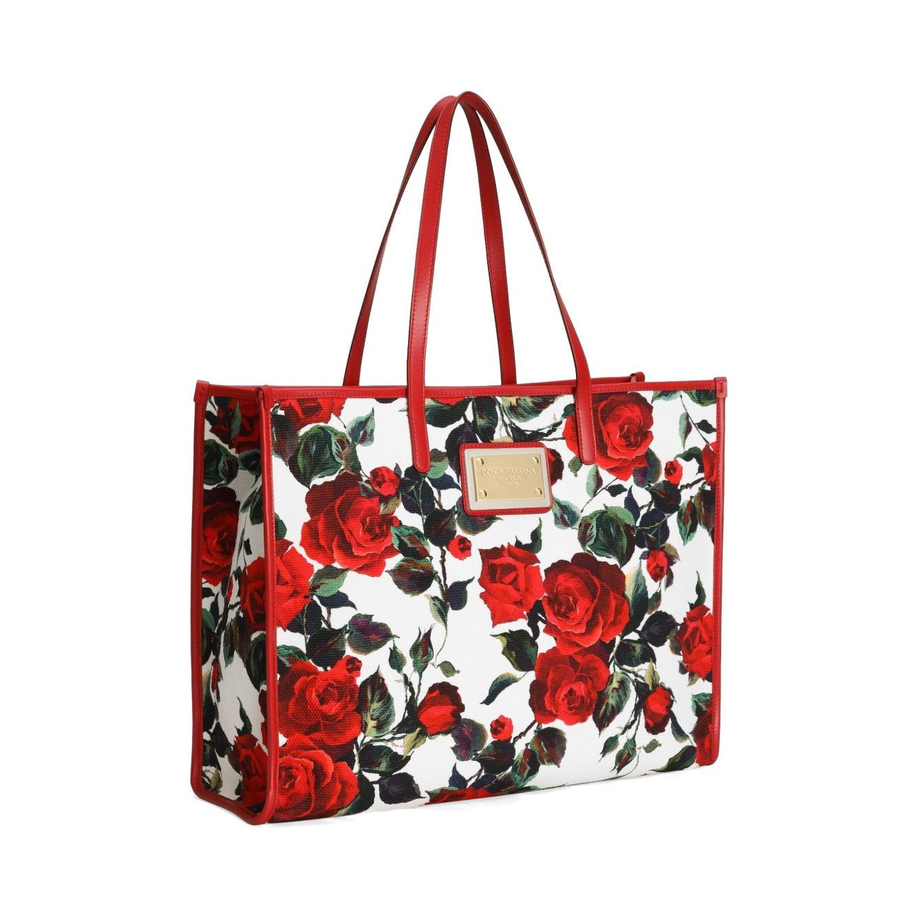 Dolce & Gabbana Large Printed Tote Bag Shopper Dolce & Gabbana Brown