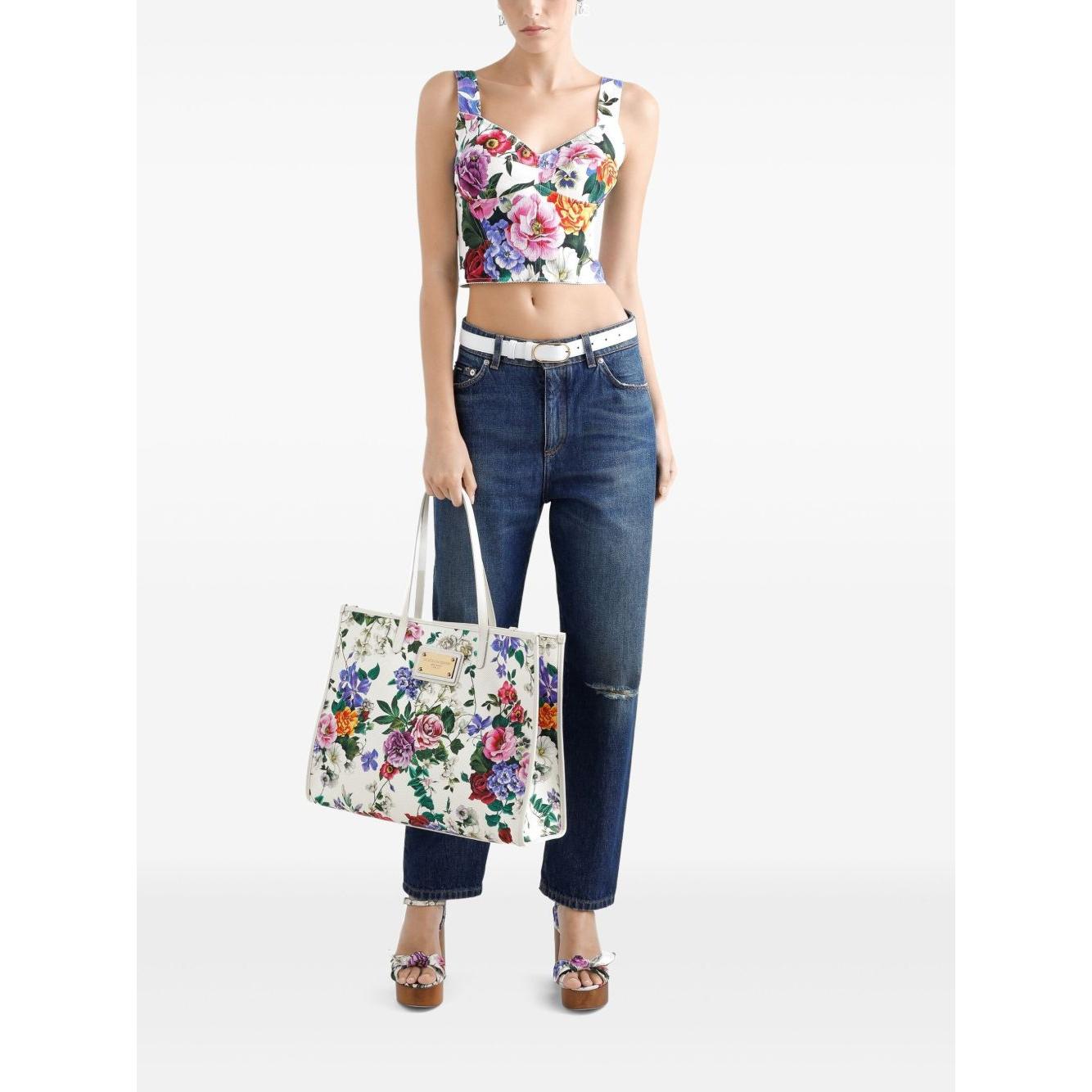 Dolce & Gabbana Large tote bag Shopper Dolce & Gabbana White Smoke