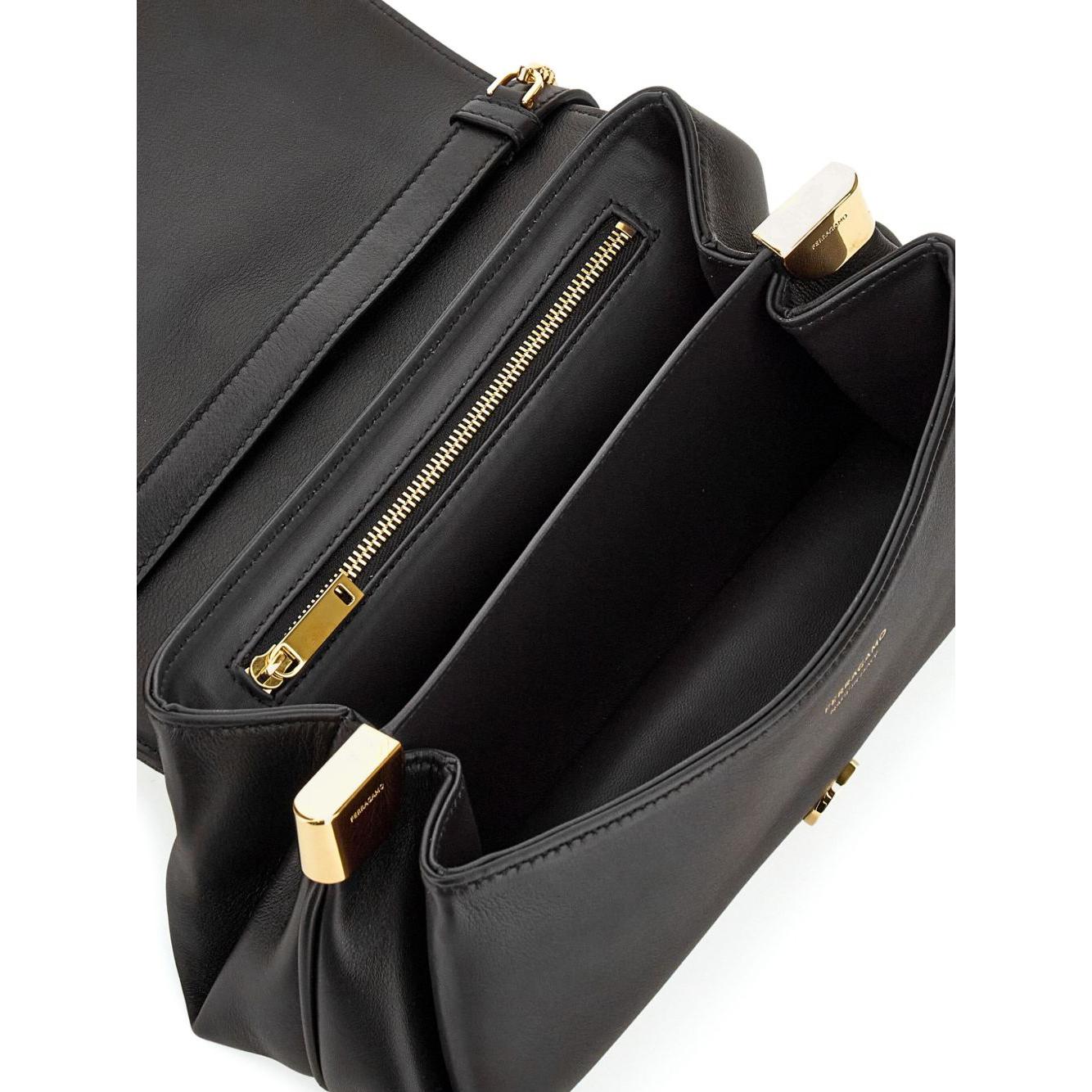 Ferragamo small front flap soulder bag Shoulder Ferragamo Dark Slate Gray