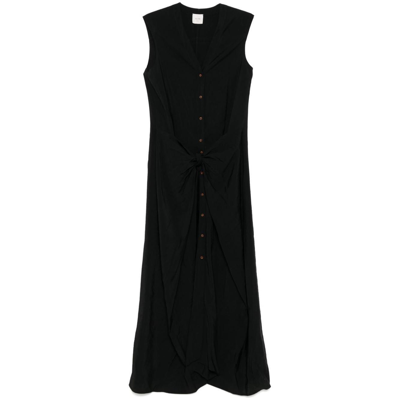 Alysi front button fastening sleeveless dress 105321P5018NE-P25