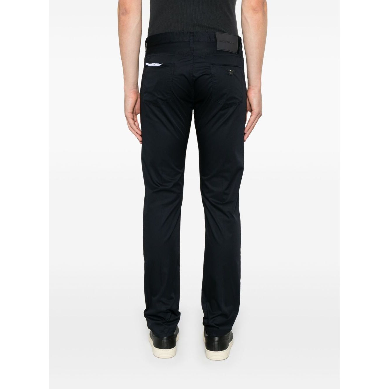 Emporio Armani Slim-fit jeans with logo badge Jeans
