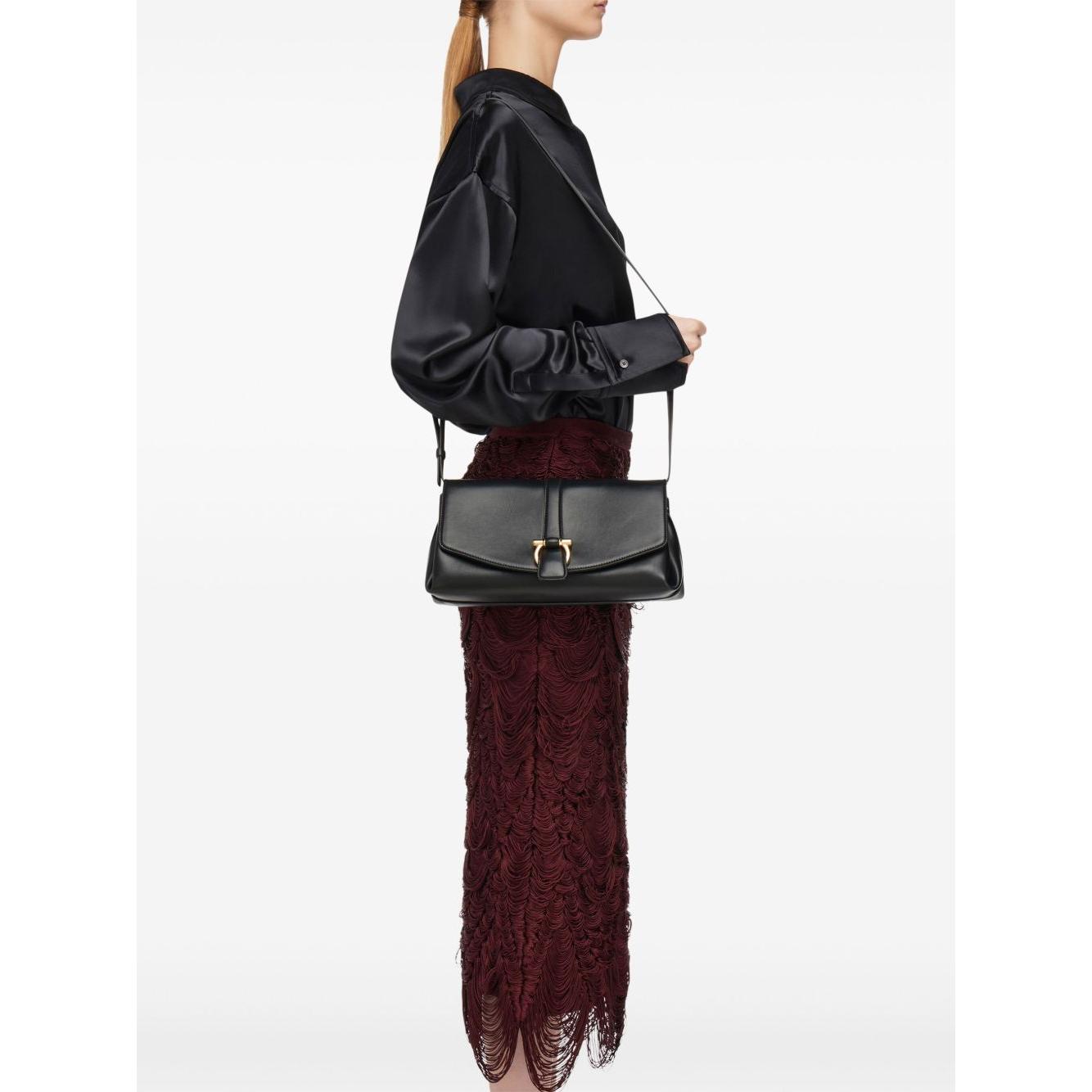 Ferragamo Medium Front Flap Soulder Bag