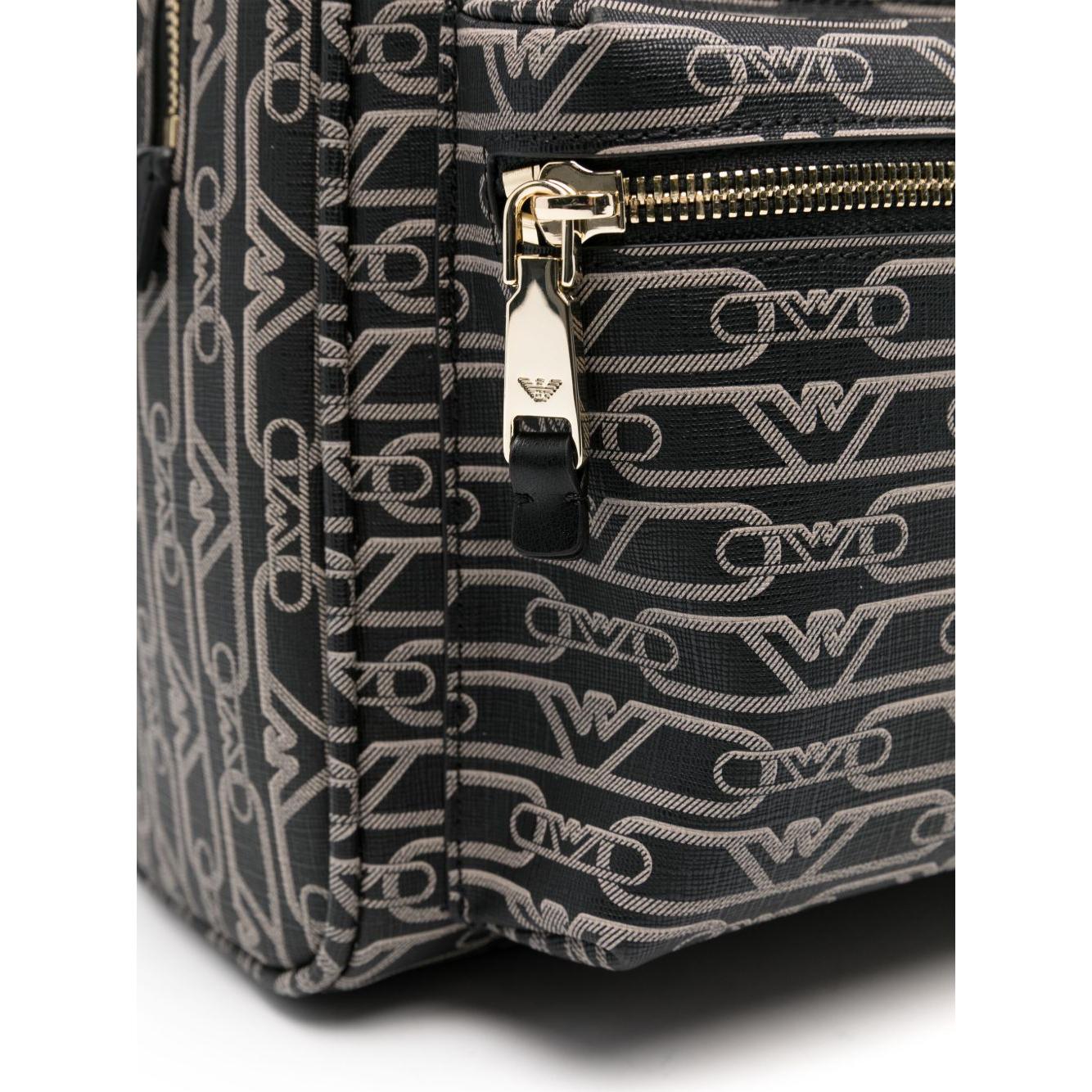 Emporio Armani logo-print Backpack Backpacks Emporio Armani Dark Slate Gray