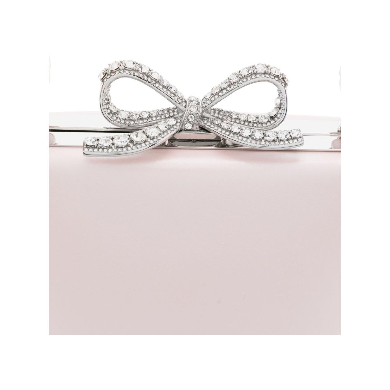 Self-Portrait bow-detail tote bag Shoulder Self-Portrait Light Gray