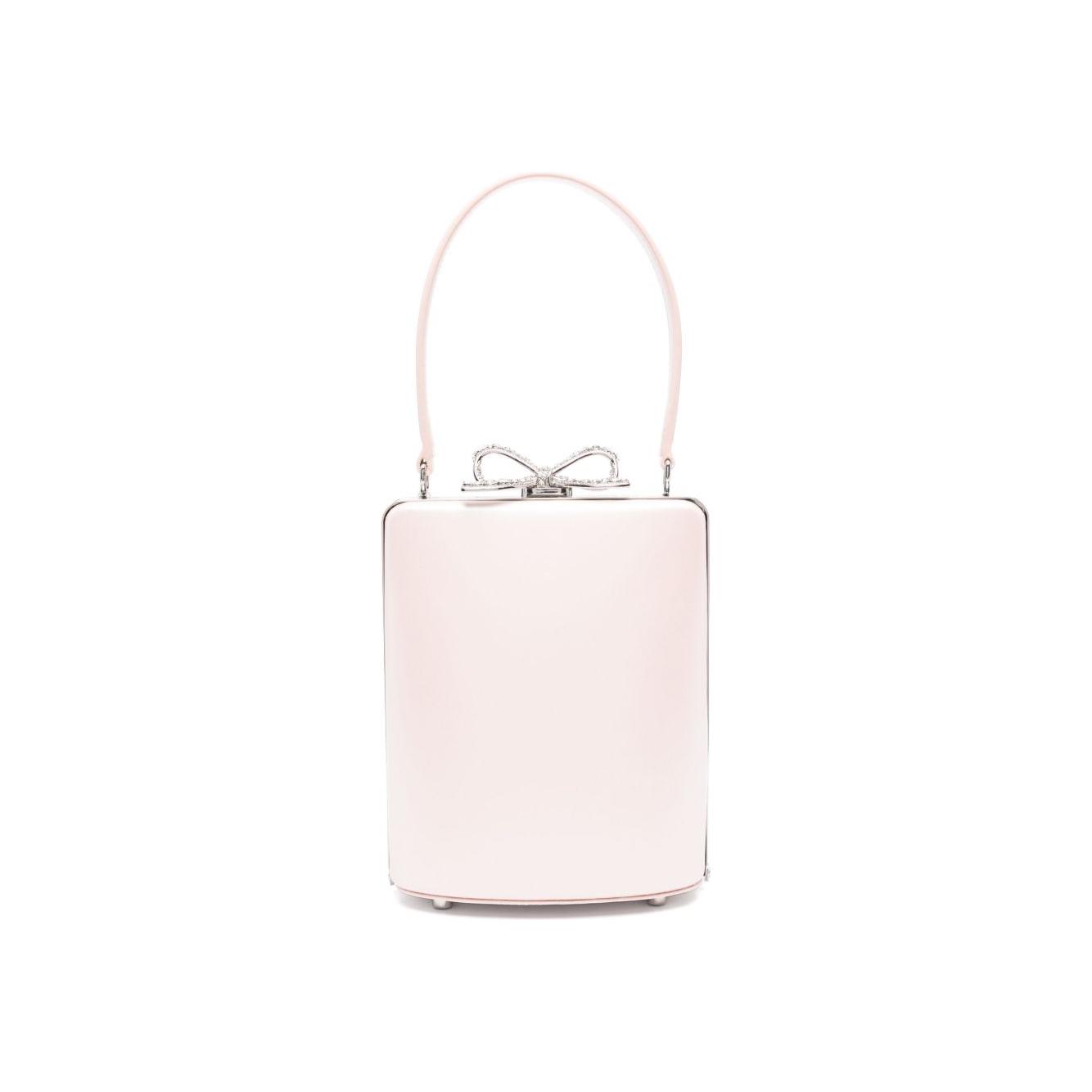 Self-Portrait bow-detail tote bag Shoulder Self-Portrait Misty Rose