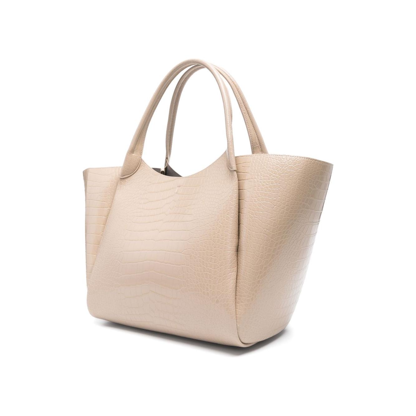 Emporio Armani Shopper bag with logo charm