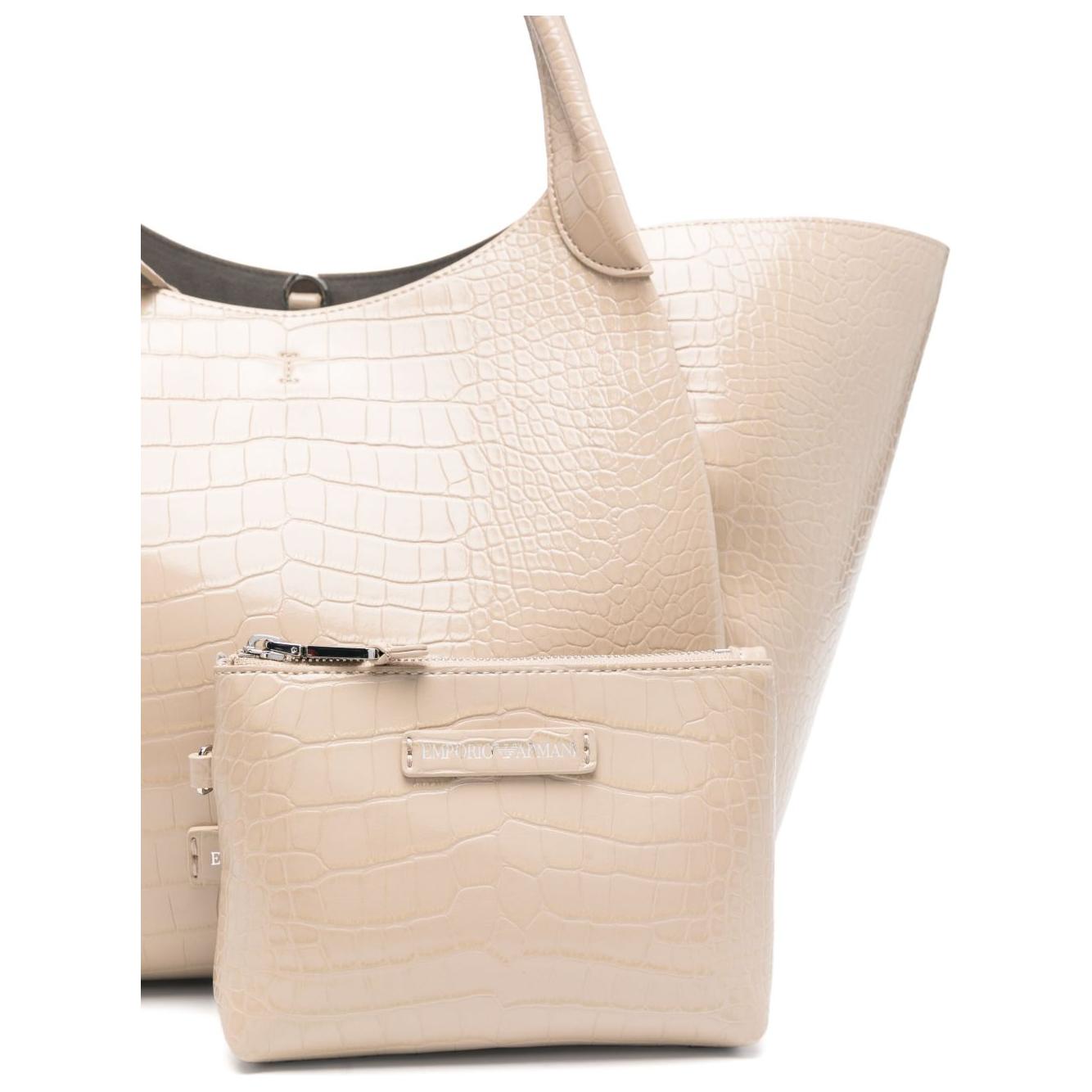 Emporio Armani Shopper bag with logo charm