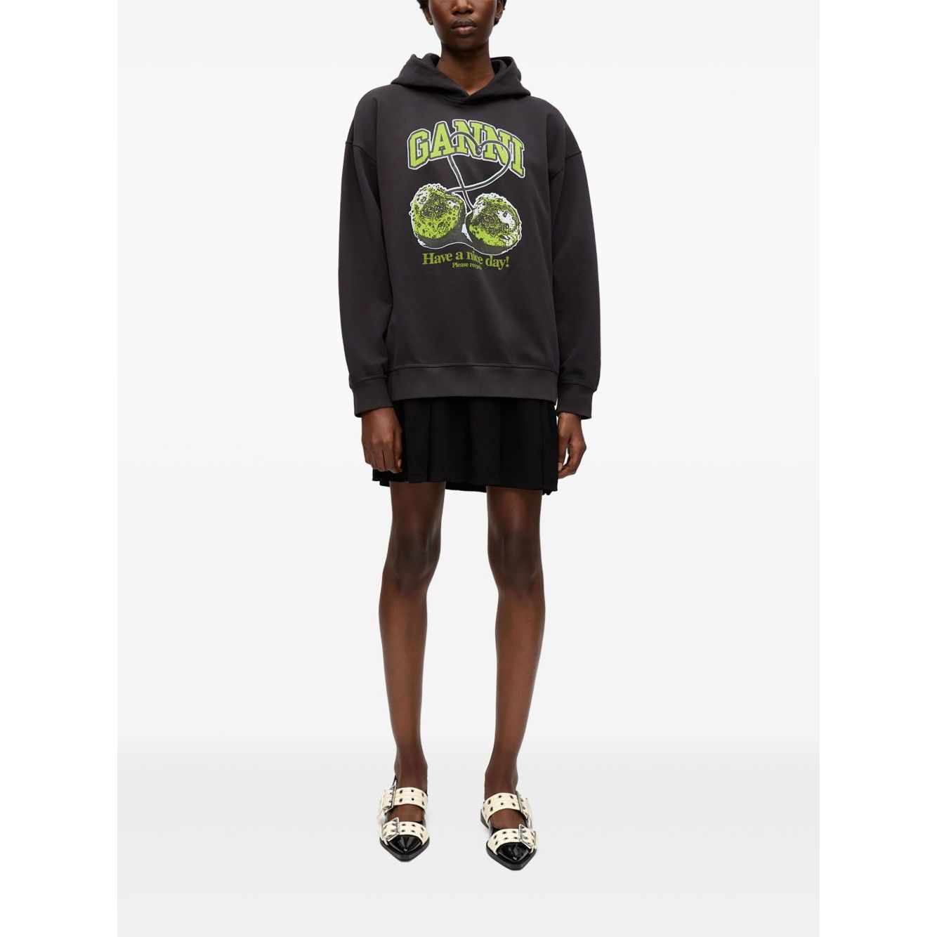 GANNI Sweaters Grey Topwear