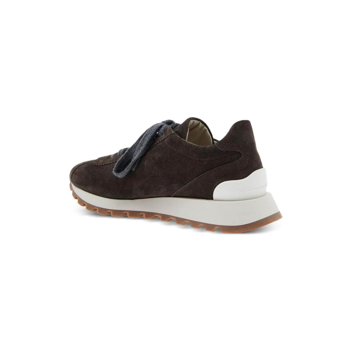 Brunello Cucinelli Suede runners with shiny tab MZSFG2110PC7284-AI25