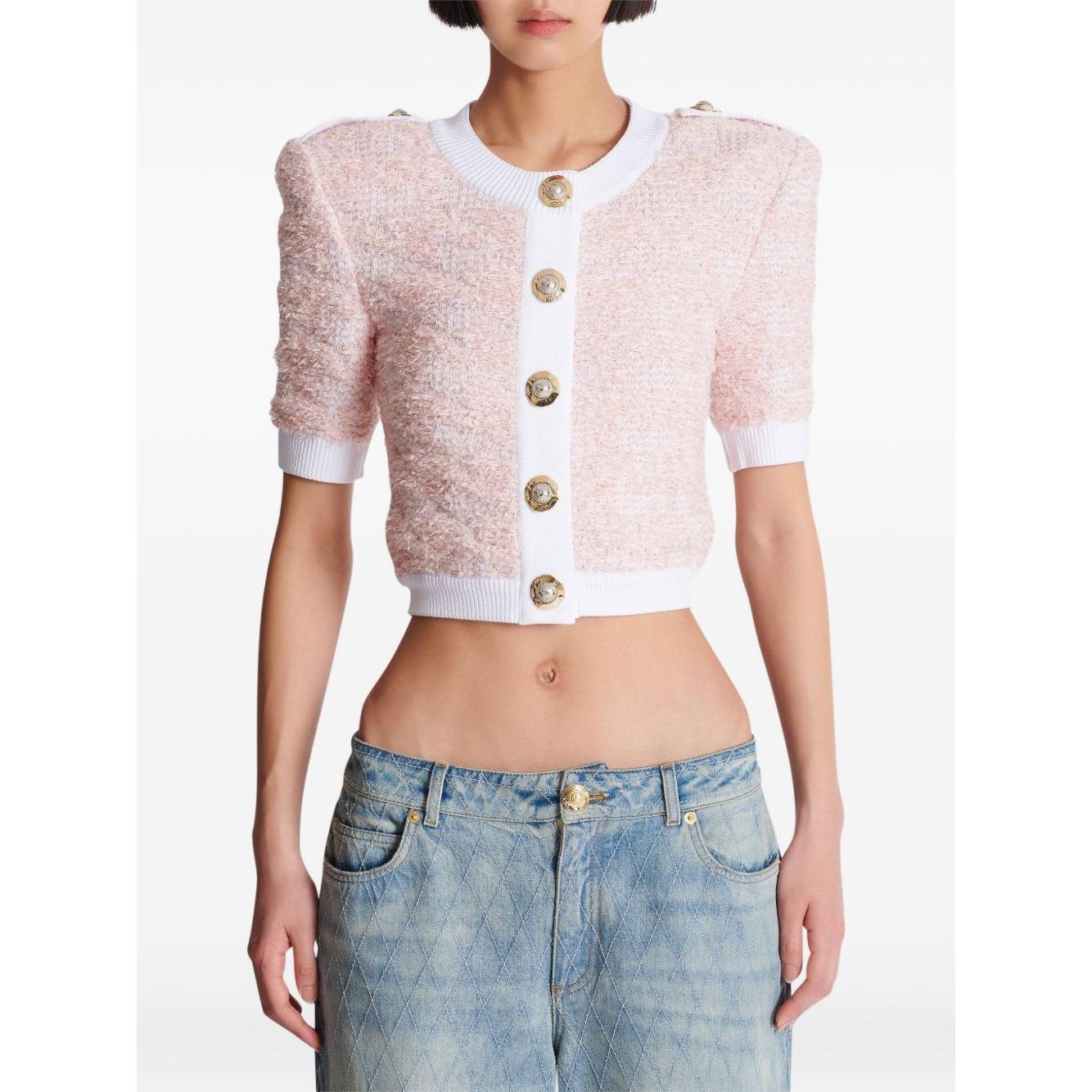 Balmain Cropped cardigan FF1KL235KI72OIN-AI25