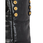 Balmain 1945 Soft PB-monogrammed crinkled small leather tote bag FN1FD871LETF0PA-AI25