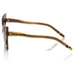 Frankie Morello Brown Acetate Women Sunglass FR-22078