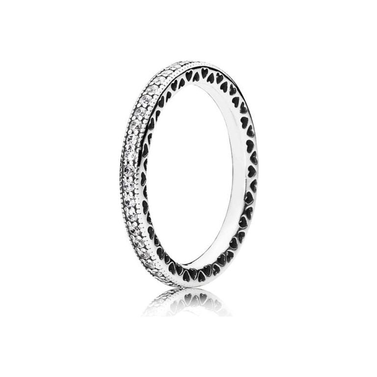خاتم PANDORA JEWELS موديل SPARKLE & HEARTS - مقاس 50