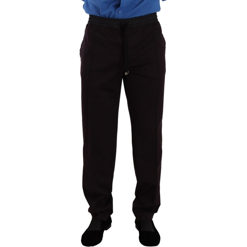 Dolce & Gabbana Bordeaux Cotton Mens Skinny Trouser Pants PAN72948- 58