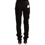 Acht Black Low Waist Cotton Stretch Denim Skinny Jeans PAN71828 - 26