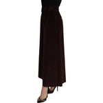 Dolce & Gabbana Bordeaux Corduroy Cotton Trouser Wide Leg Pants PAN72817- 40