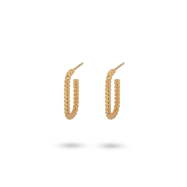 24KAE JEWELS JEWELRY Mod. 42441Y gold hoop earrings