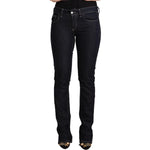 GF Ferre Black Cotton Stretch Low Waist Skinny Denim Jeans PAN72186# - 26