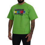 Dolce & Gabbana Green Cotton DG CHANNEL Top T-shirt TSH83057- 48