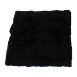 Dolce & Gabbana Chic Black Weasel Fur Hooded Scarf Wrap Hood Scarf Dolce & Gabbana Black