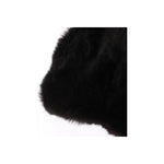 Dolce & Gabbana Chic Black Weasel Fur Hooded Scarf Wrap Hood Scarf Dolce & Gabbana Black
