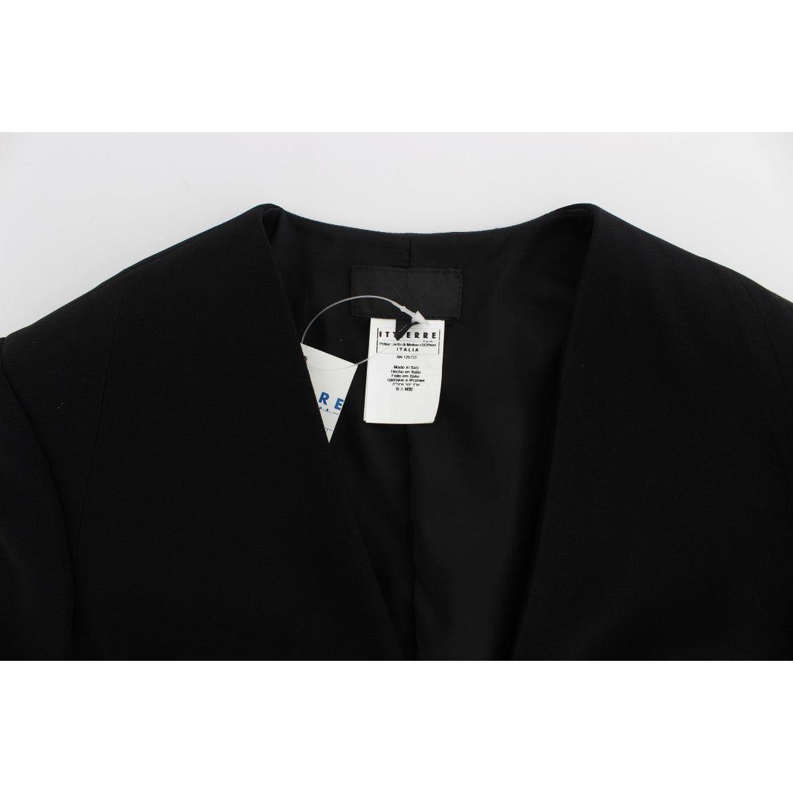 Exte Elegant Two-Piece Skirt Suit in Black & Blue Skirt Suit Exte Lavender