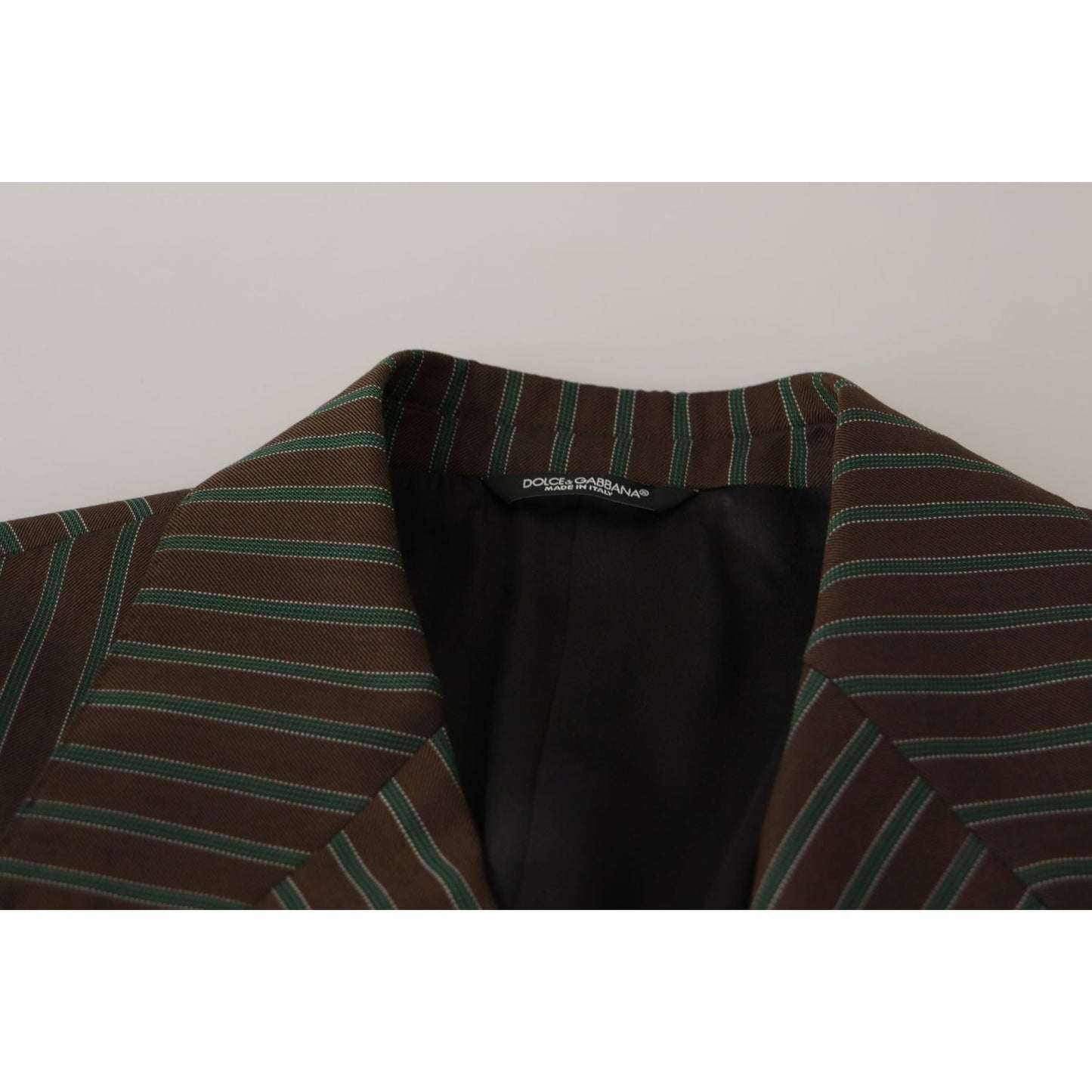 Dolce & Gabbana Multicolor Stripes Double Breasted Blazer JKT3382- 50